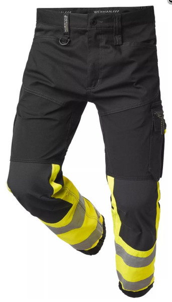 Signalhose Wexman Total-Stretch Kl. 1 schwarz/gelb