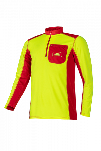 SIP Protection Funktionsshirt Langarm rot/gelb