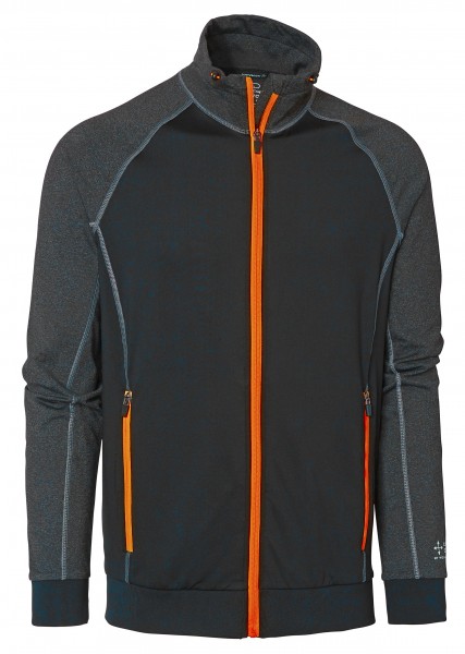 Wexman Sweater Comfort Stretch schwarz/grau/orange