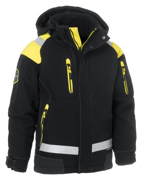 Wexman Junior Winterjacke Zolid Pro schwarz/gelb