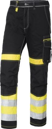 Wexman Hose Comfort Stretch Kl. 1 schwarz/gelb
