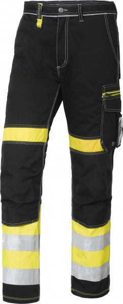 Wexman Hose Comfort Stretch Kl. 1 schwarz/gelb
