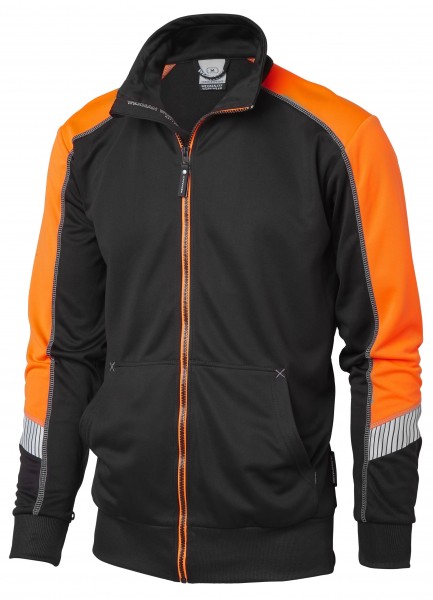 Wexman Sweater funktionell schwarz/orange