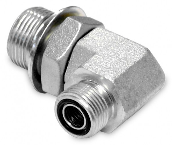 90° Adapter einstellbar ORFS AG x AG Reduzierung
