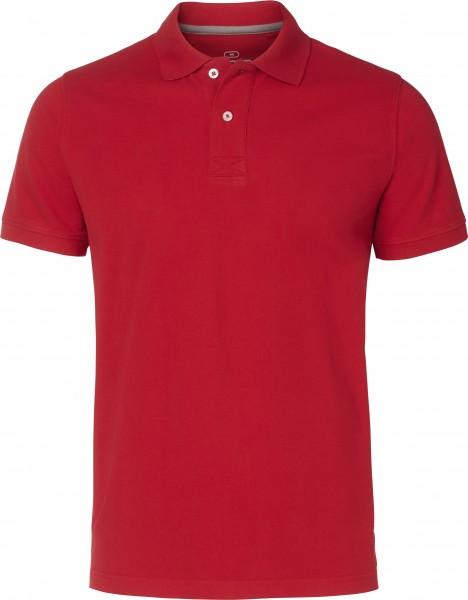 Wexman Poloshirt Baumwolle Pikee rot