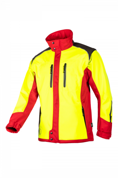 SIP Protection Fuyu Softshelljacke gelb/rot