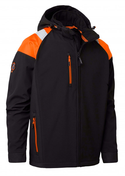 Wexman Softshelljacke Tactical schwarz/orange